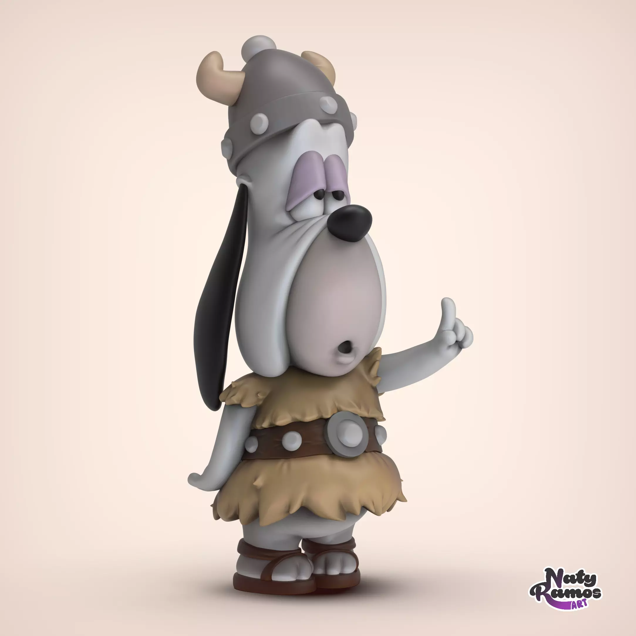 DROOPY VIKING 3D print model_3
