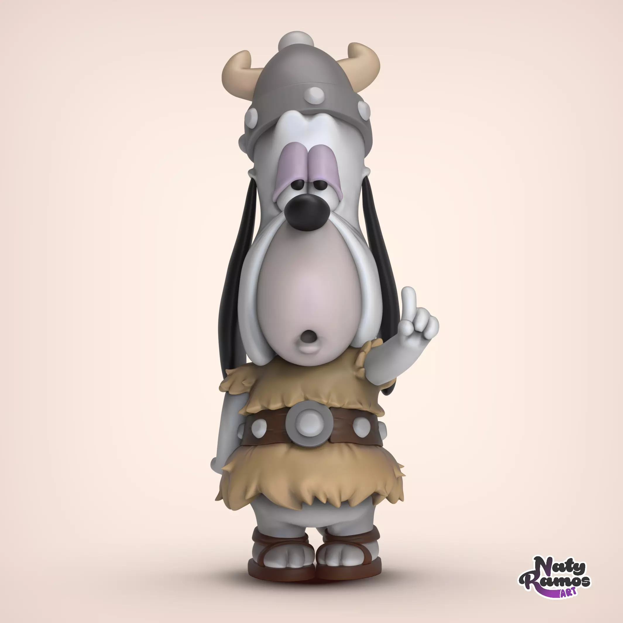 DROOPY VIKING 3D print model_1