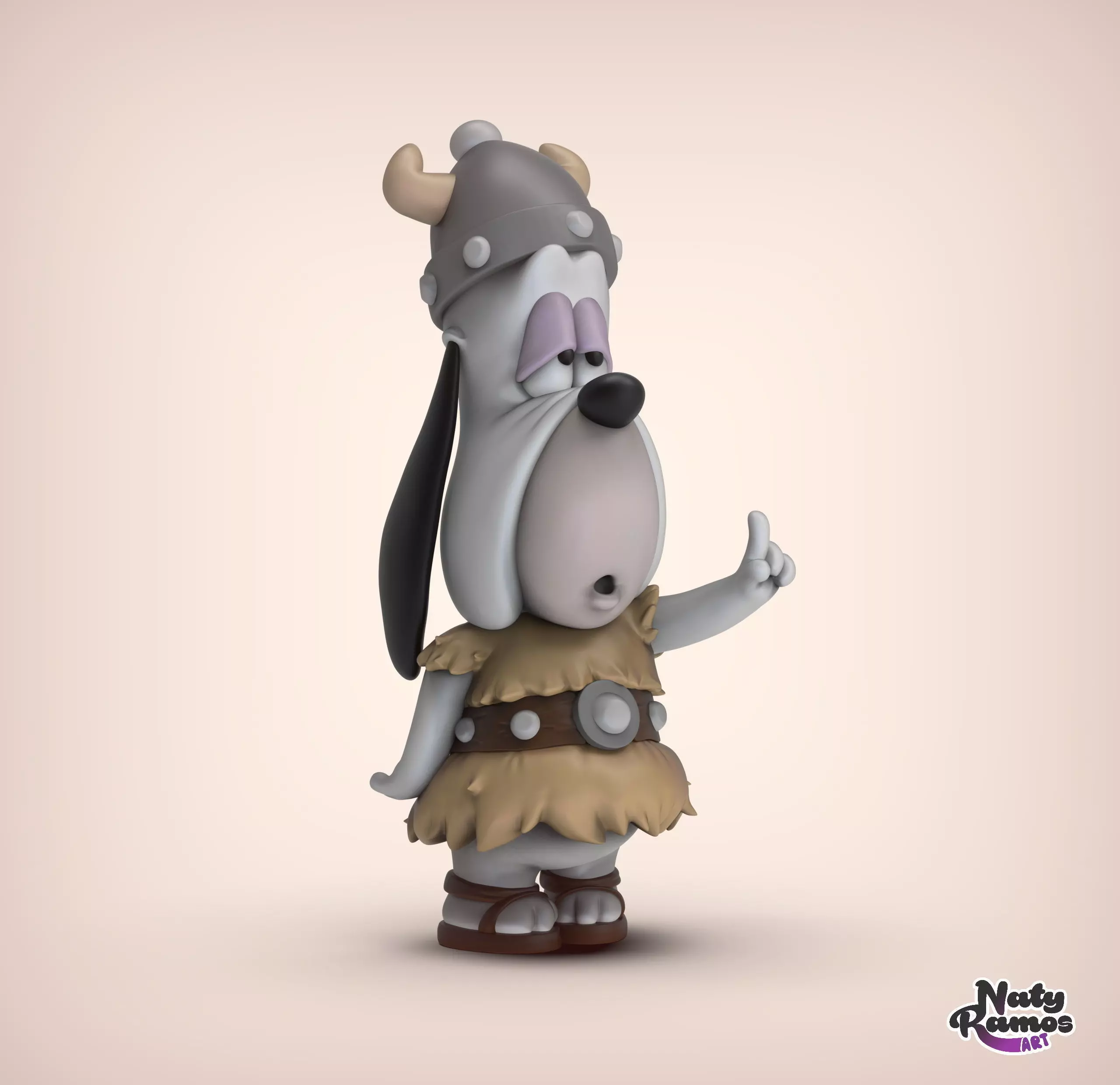 DROOPY VIKING 3D print model_2