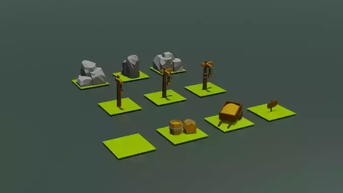 Medieval simple street set