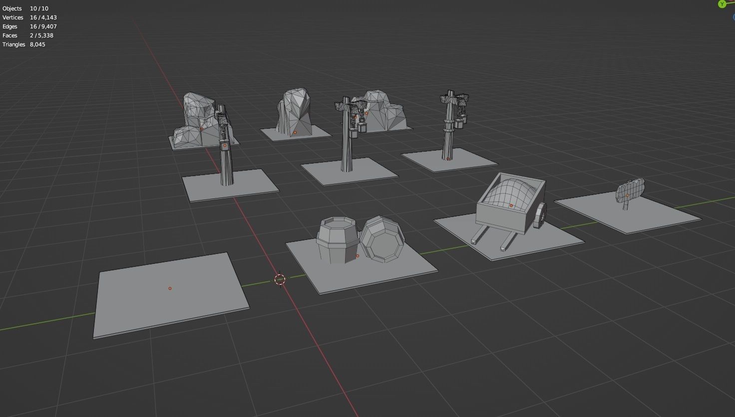 Medieval simple street set free VR / AR / low-poly 3D model | CGTrader