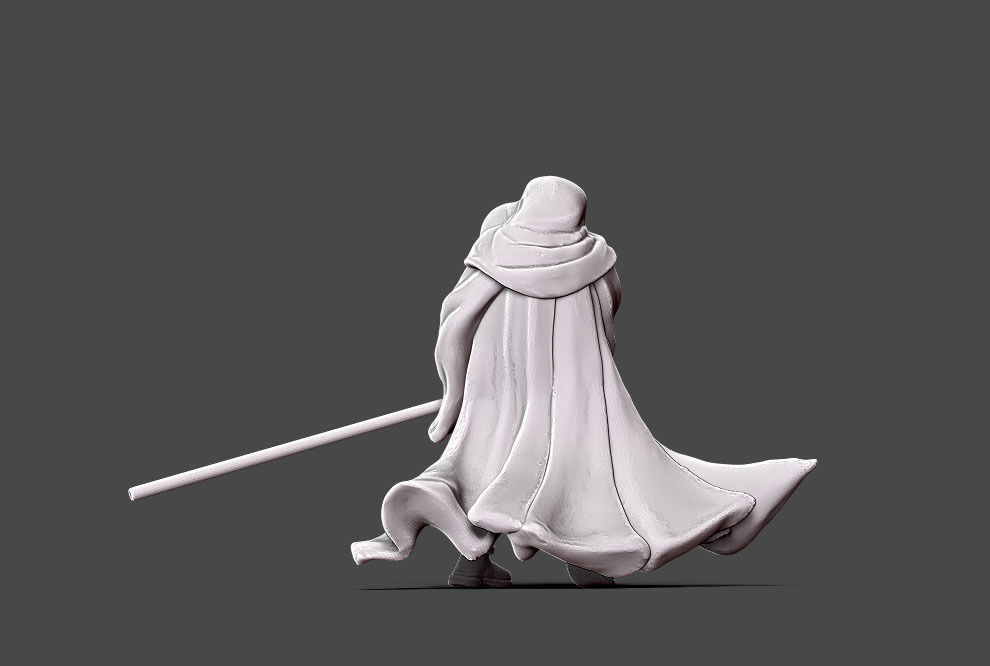 Dark adept - 35mm scale 3D print model_2