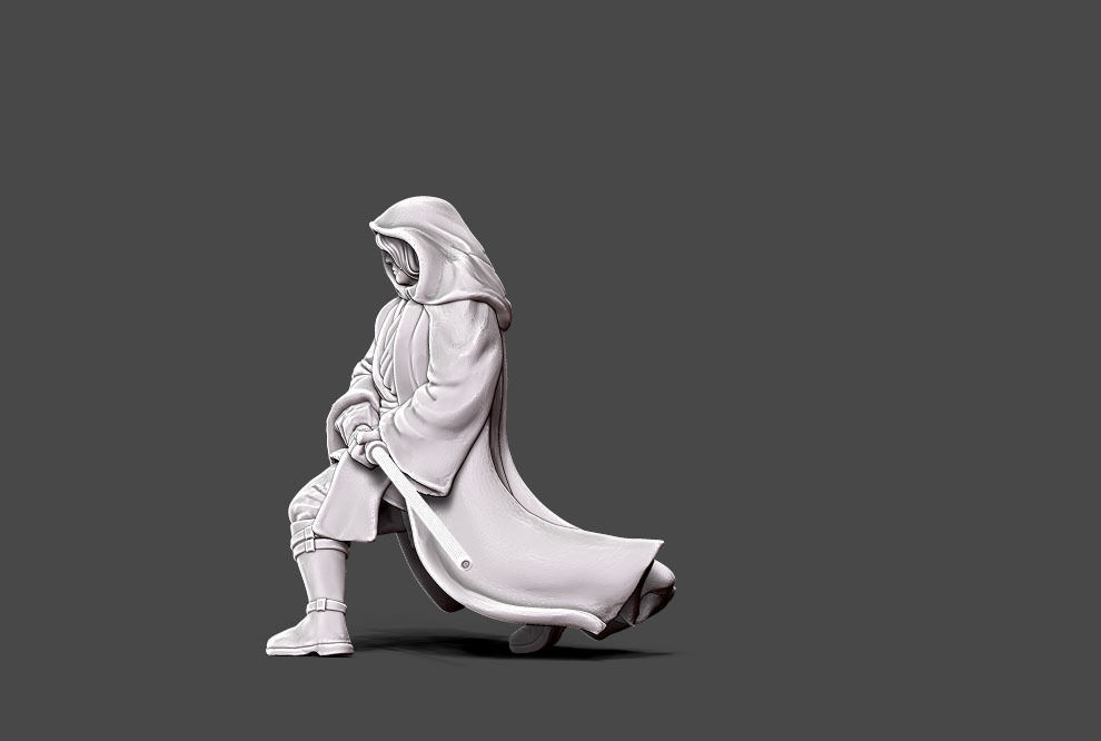 Dark adept - 35mm scale 3D print model_1