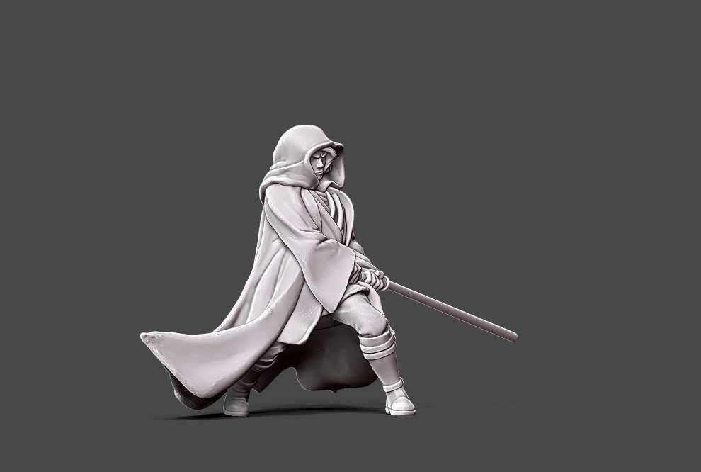 Dark adept - 35mm scale 3D print model_4