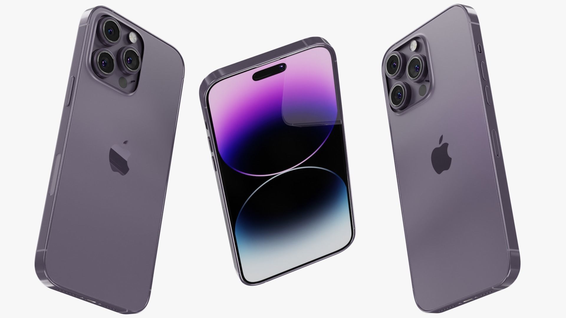 iPhone 14 Pro Max Deep Purple 3D model_3