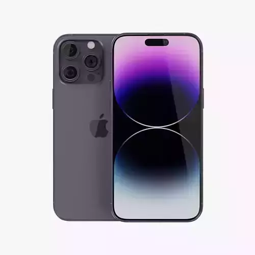iPhone 14 Pro Max Deep Purple 3D model