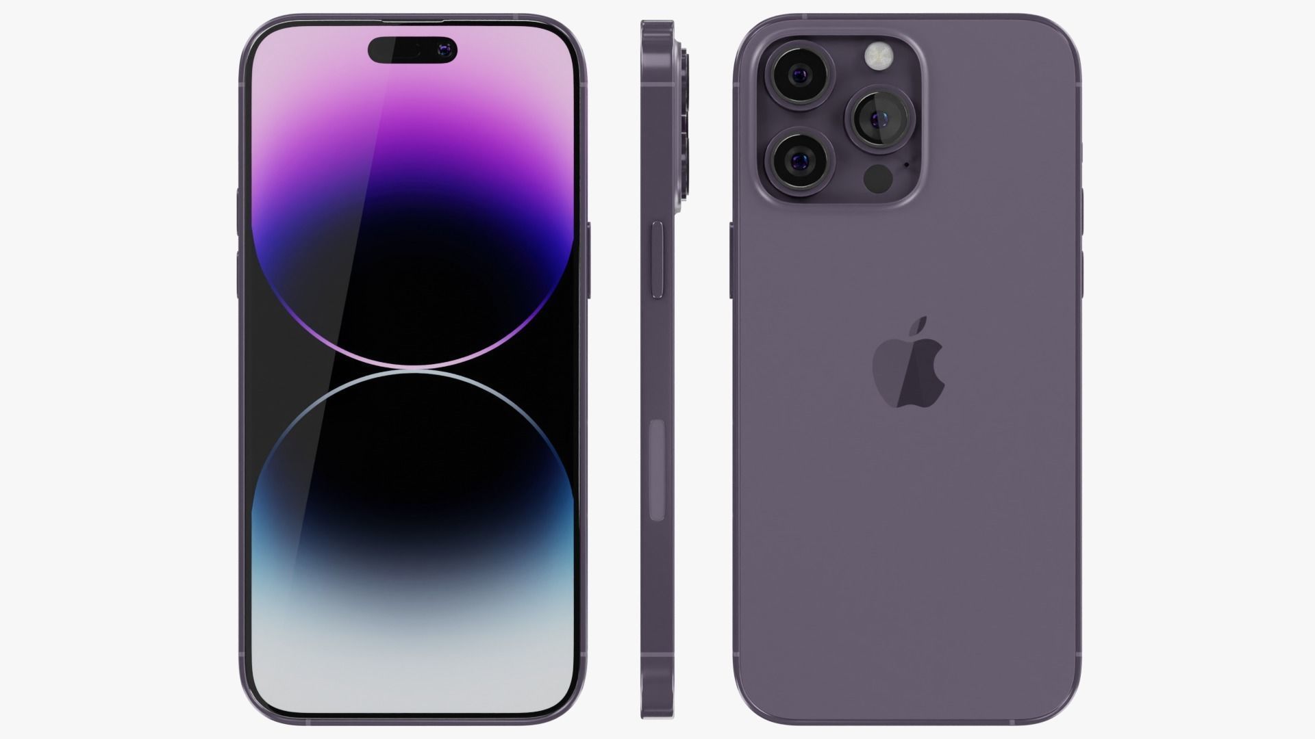 iPhone 14 Pro Max Deep Purple 3D model_2
