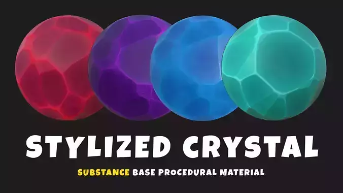 Stylized Crystal Substance Generator SBSAR