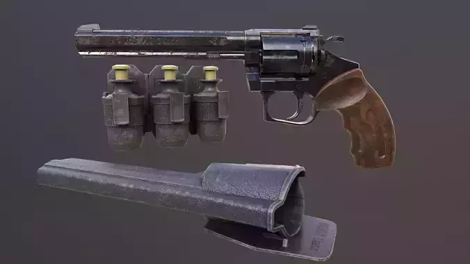 Rook Classic Revolver Rust with Bandolier and Speedloader