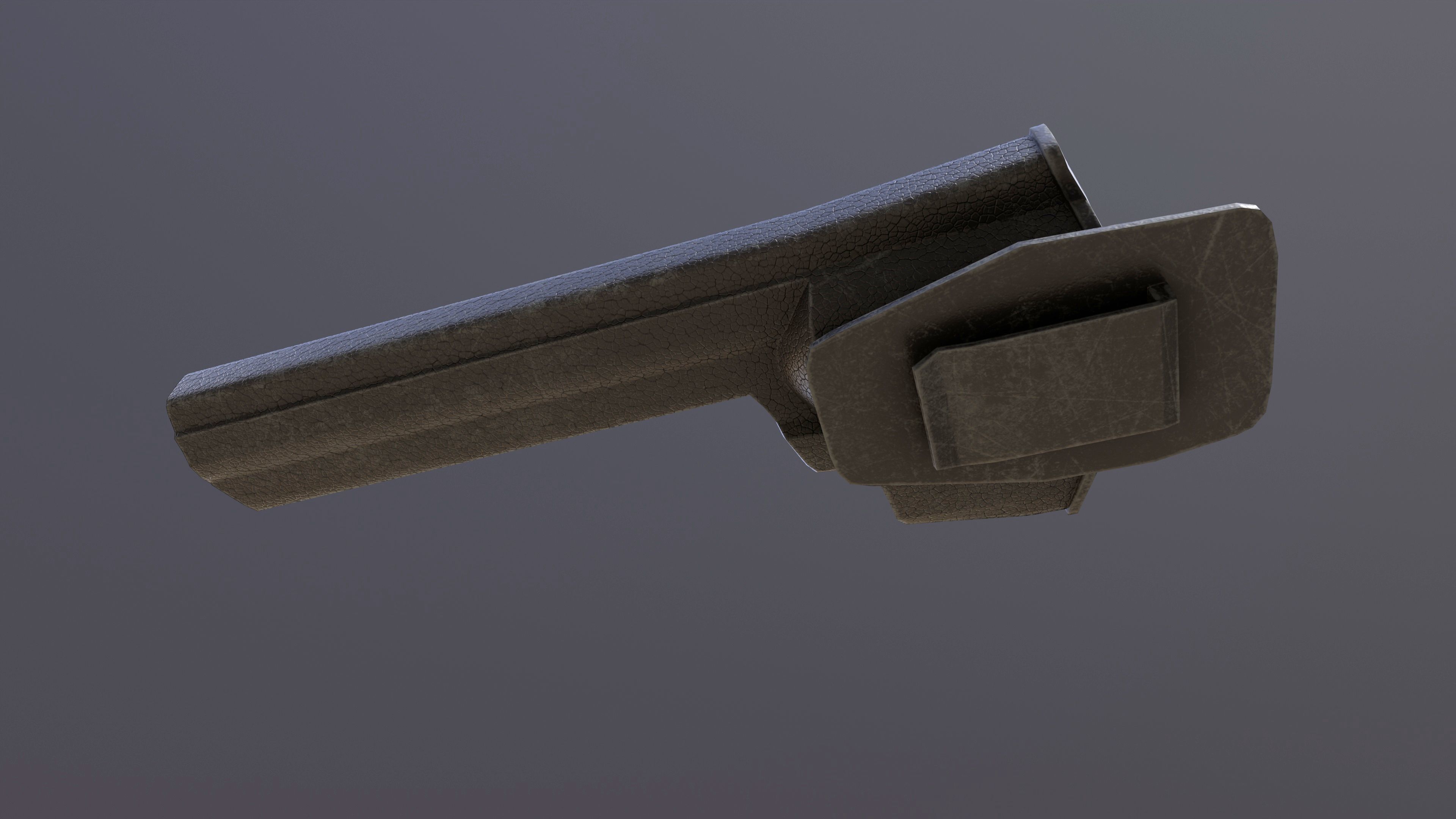 Rook Classic Revolver Rust with Bandolier and Speedloader Low-poly 3D model_29