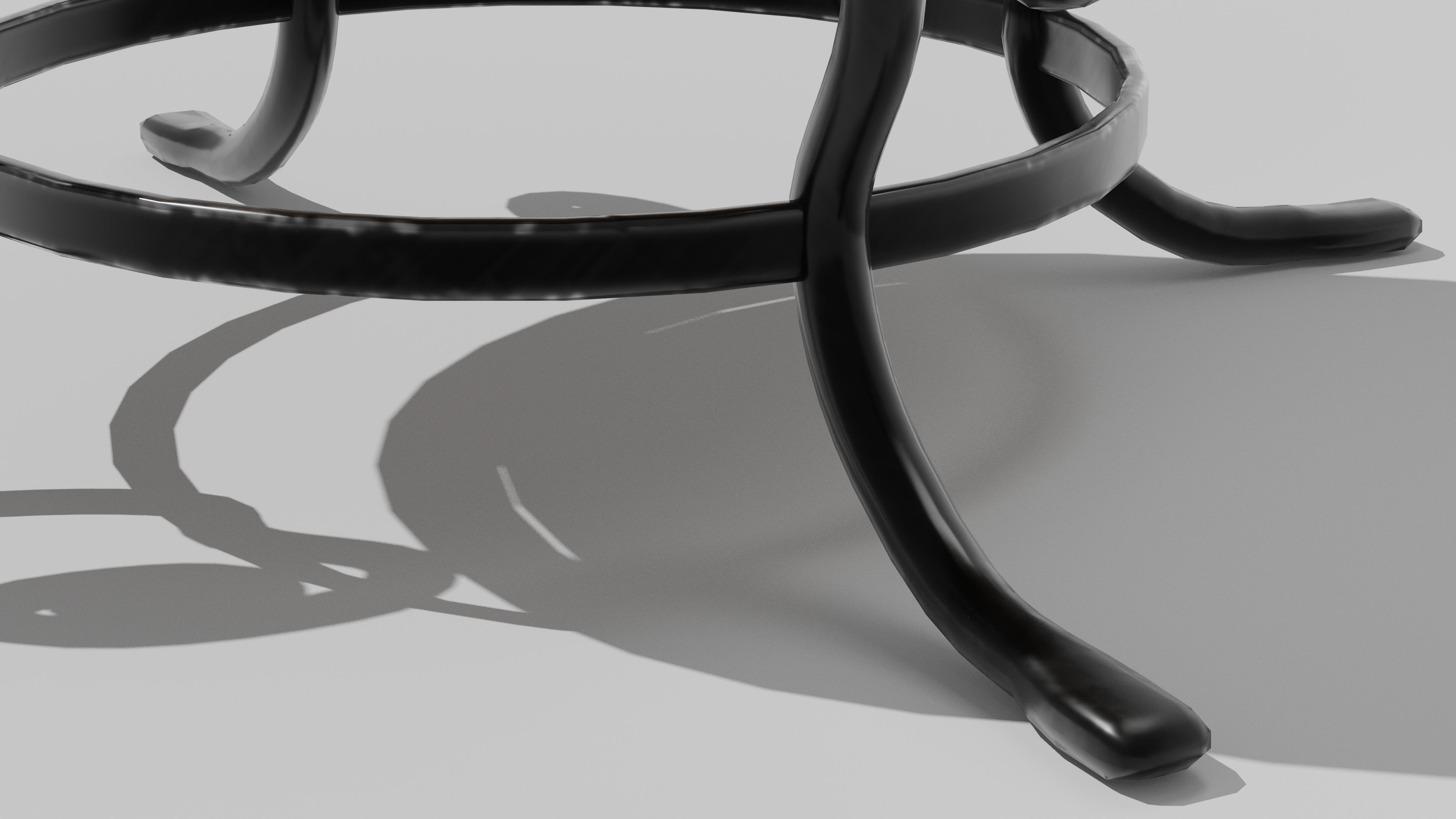 Japanese Furniture Kit - golden ball Low-poly 3D model_6