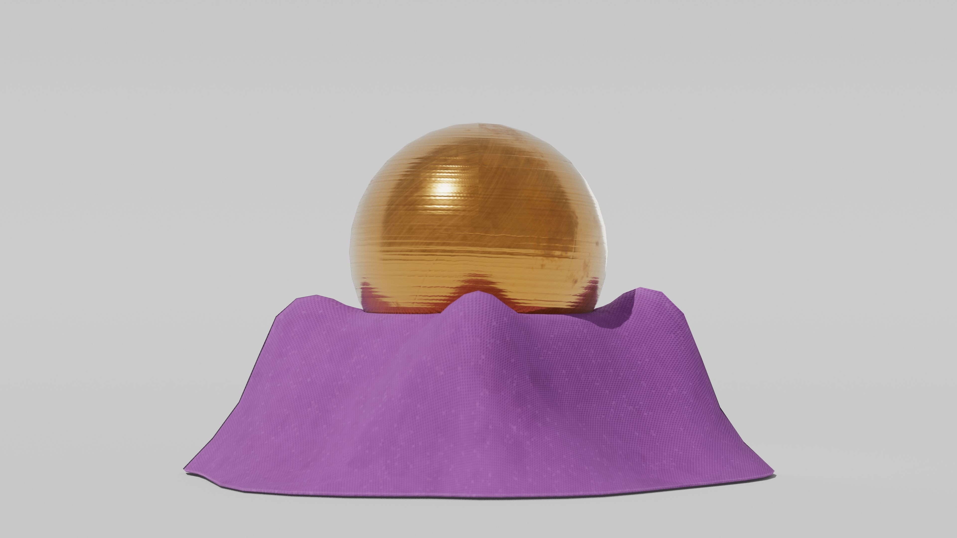 Japanese Furniture Kit - golden ball Low-poly 3D model_8