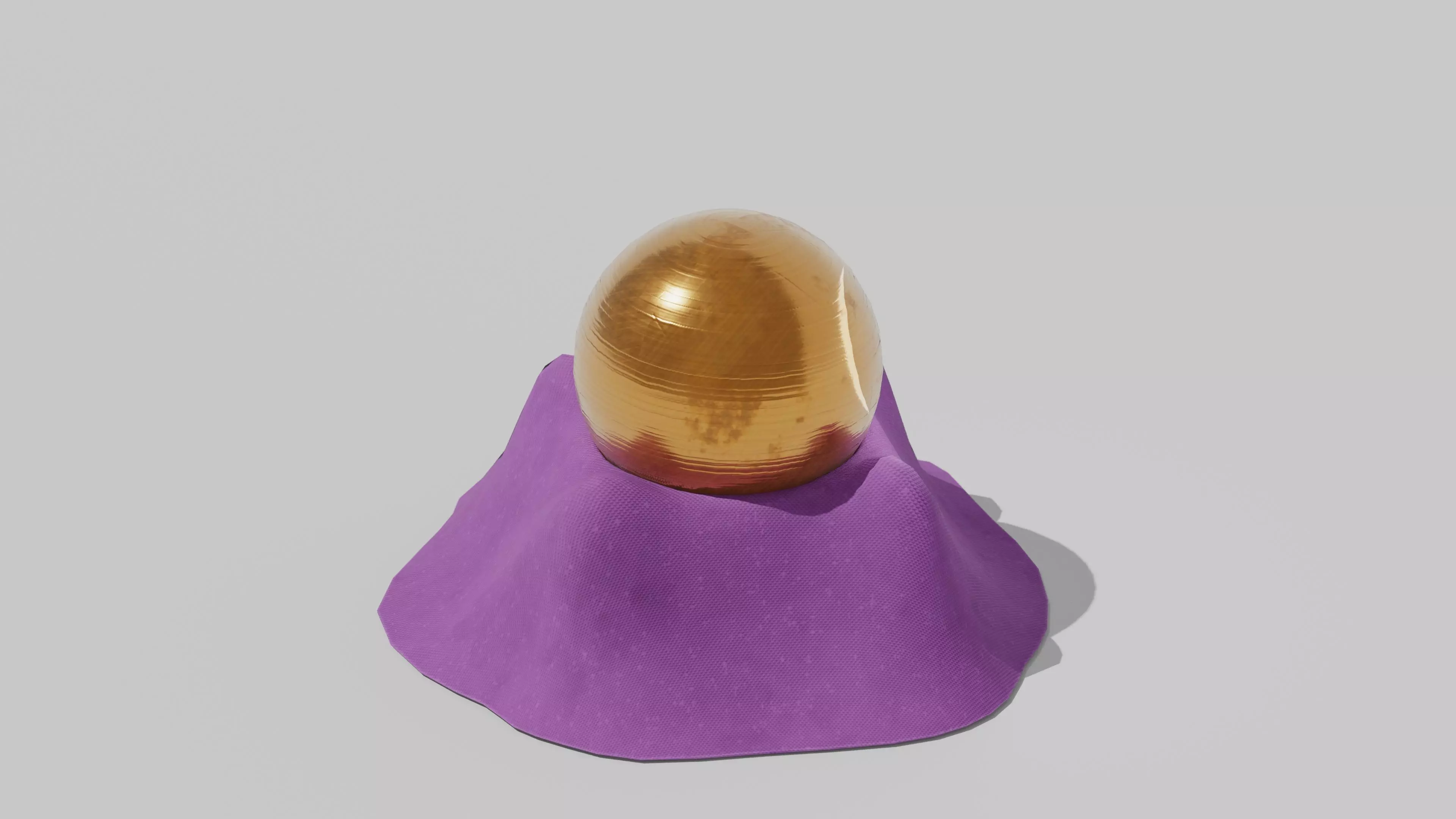 Japanese Furniture Kit - golden ball Low-poly 3D model_0