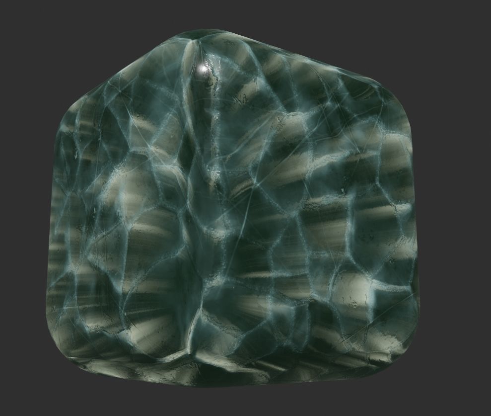 Cracked Ice shader in Blender Free 3D model_4