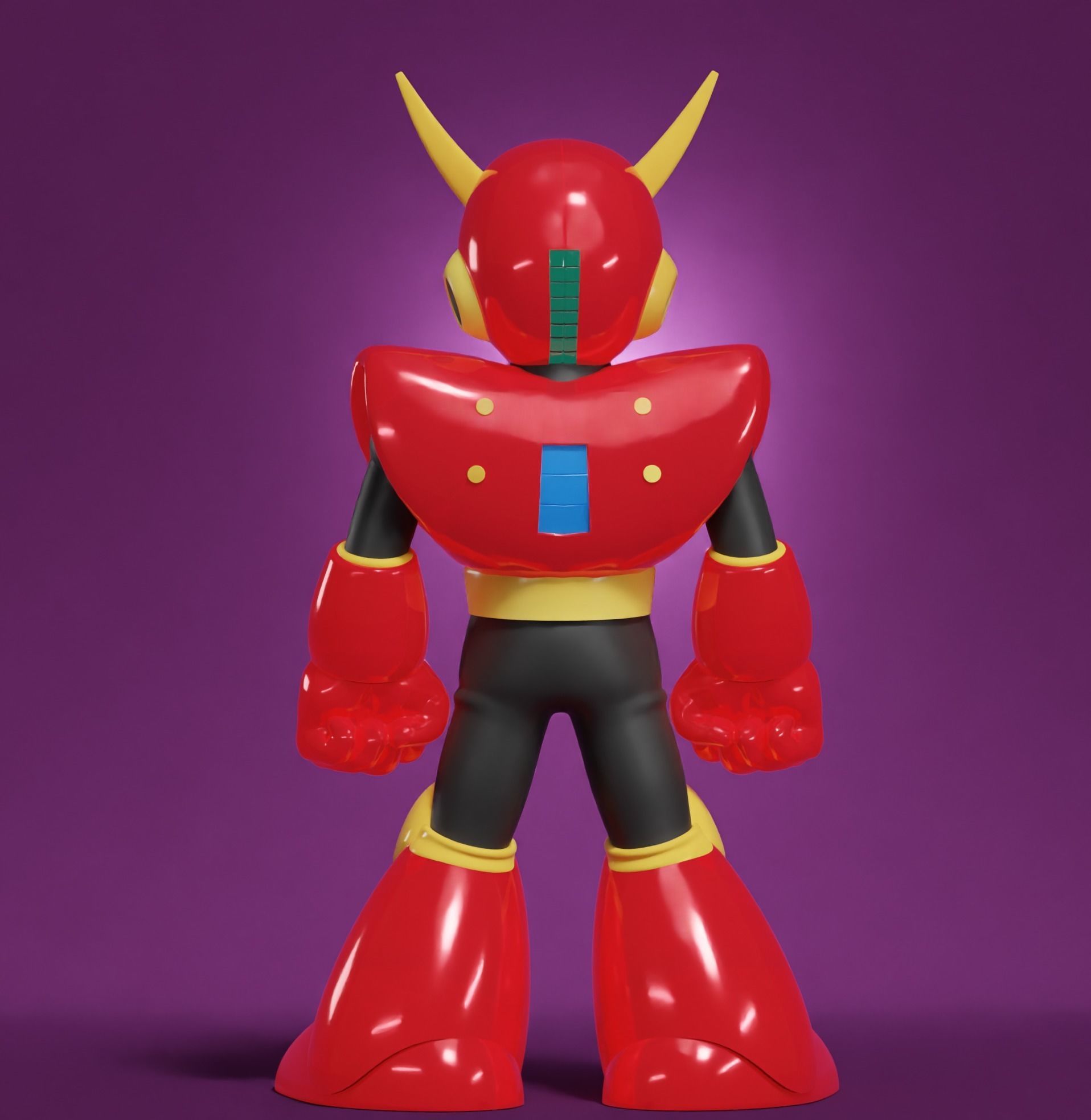 Quick Man Rockman Megaman 8bit famicom 3D model_2