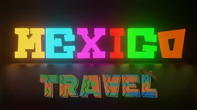 Mexicotravel  Intro mp4 - animation intro meksyk 3D model