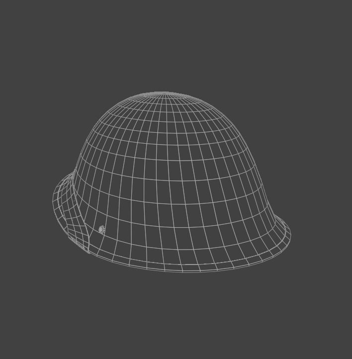 Mk III Turtle helmet Low-poly 3D model_8