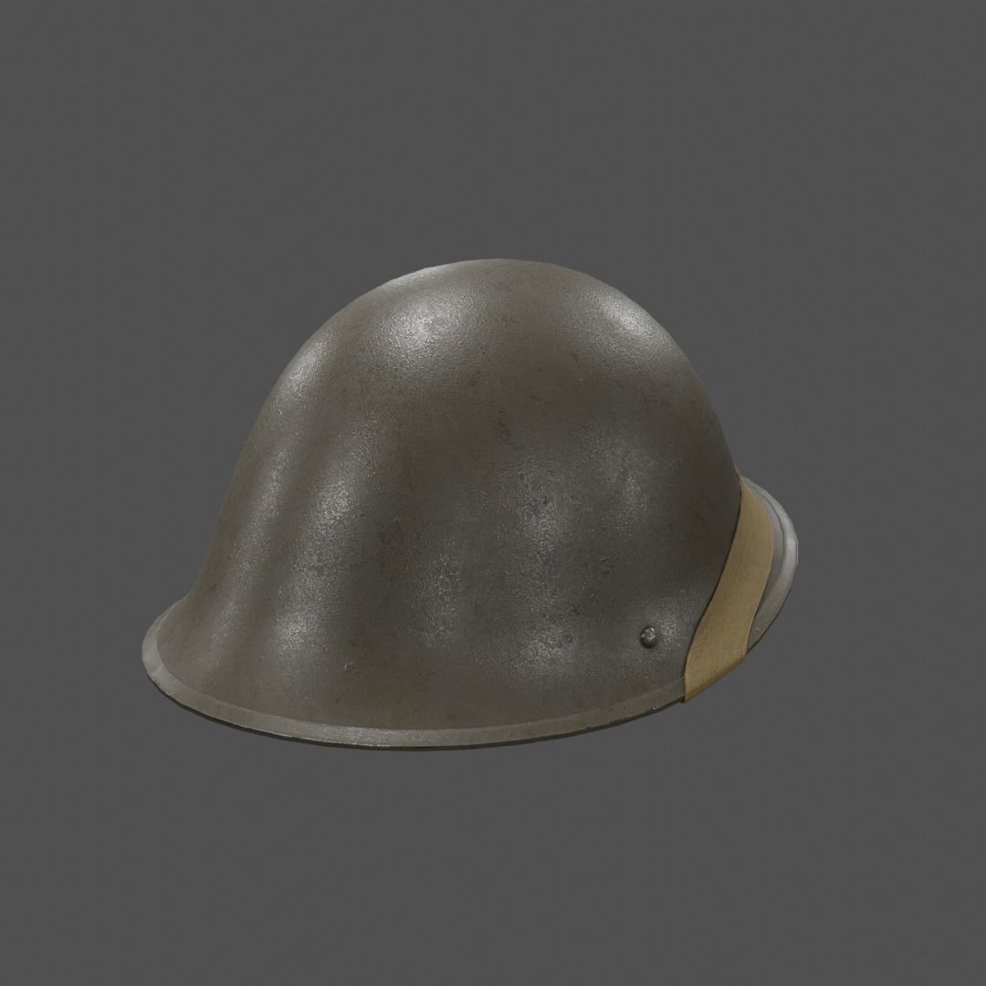 Mk III Turtle helmet Low-poly 3D model_2