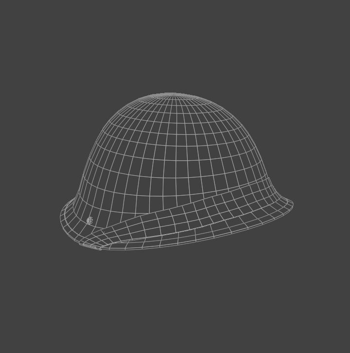 Mk III Turtle helmet Low-poly 3D model_6