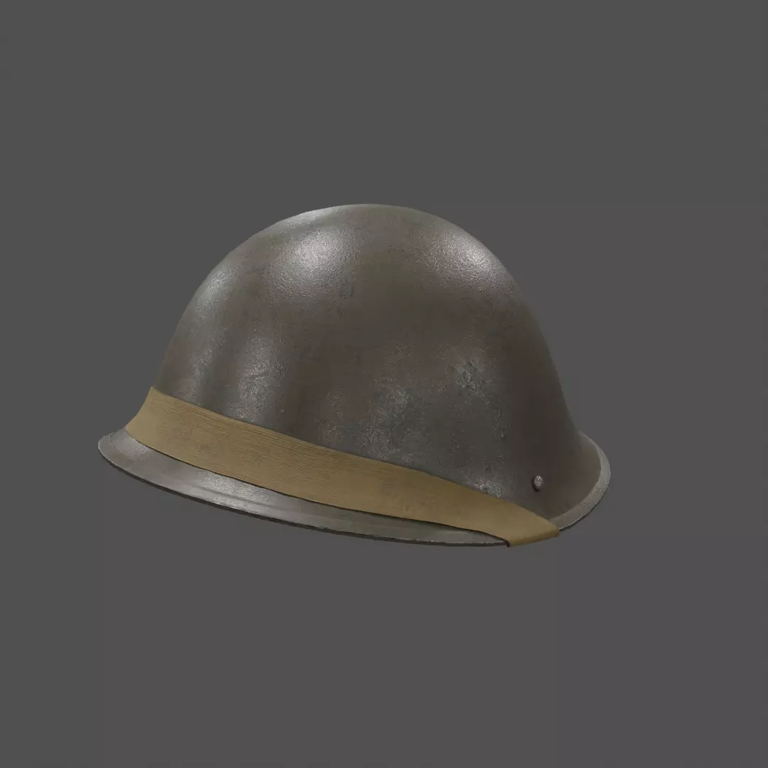 Mk III Turtle helmet Low-poly 3D model_0