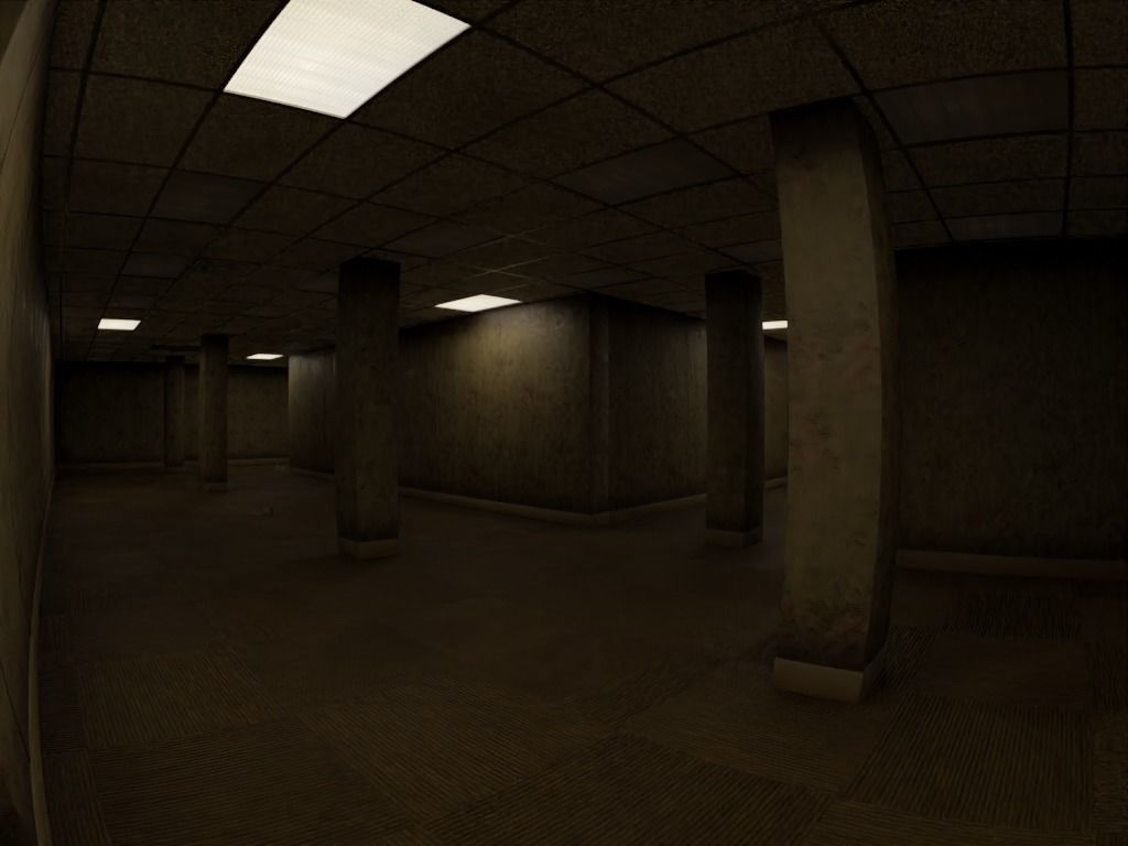 Horror Maze Office Game Environment Low-poly 3D model_14