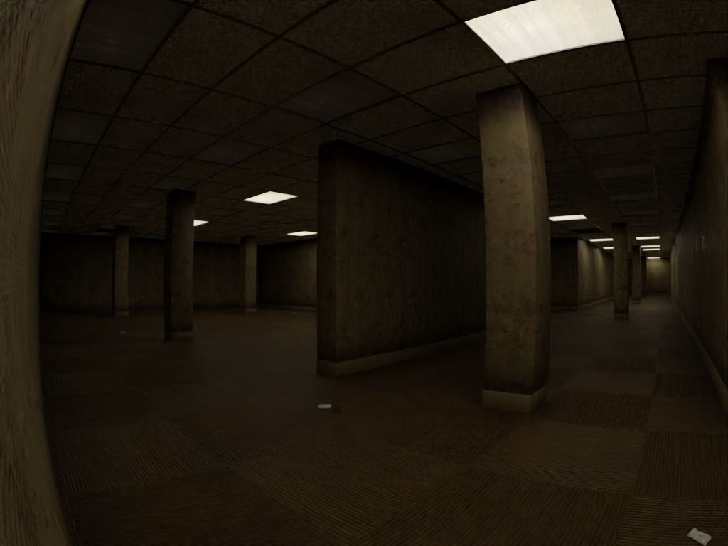 Horror Maze Office Game Environment Low-poly 3D model_11