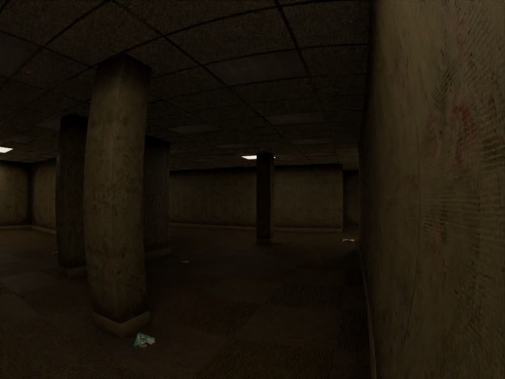 Horror Maze Office Game Environment Low-poly 3D model_9