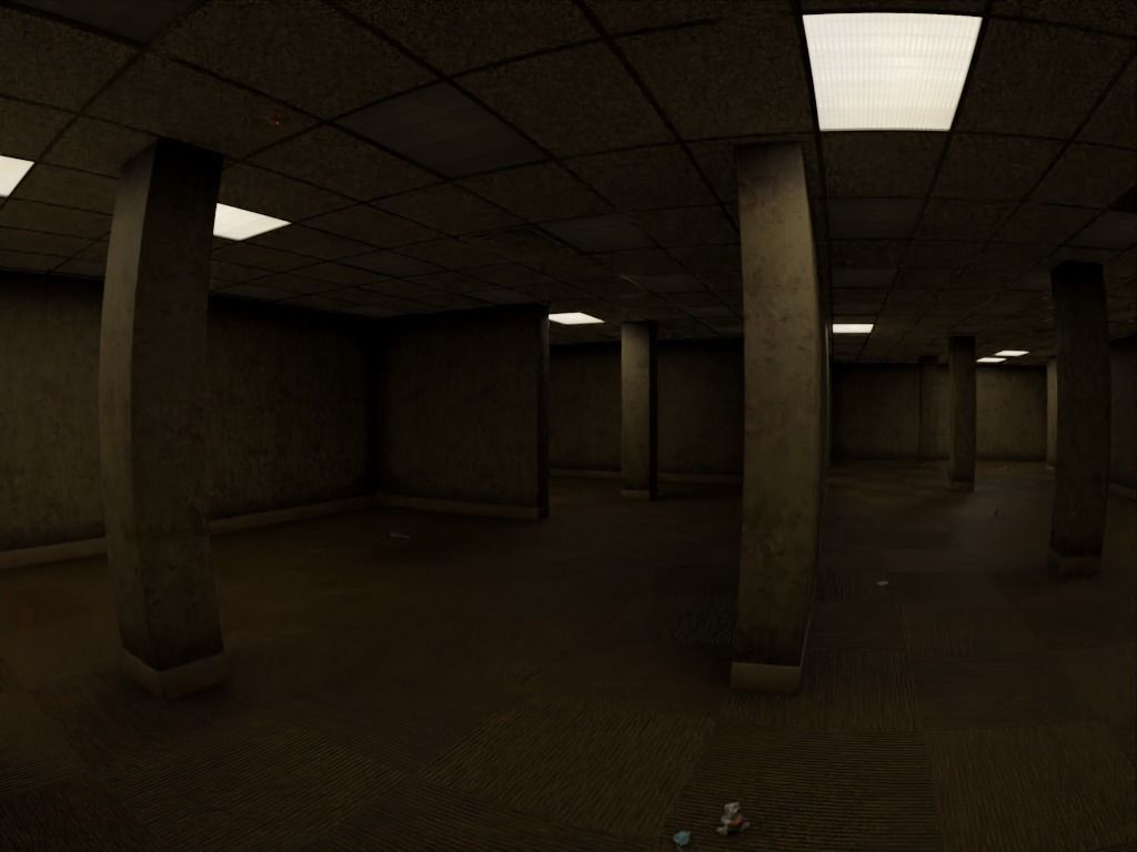 Horror Maze Office Game Environment Low-poly 3D model_8