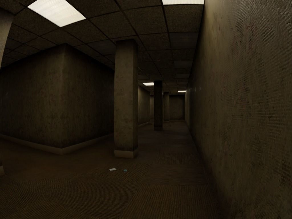 Horror Maze Office Game Environment Low-poly 3D model_6