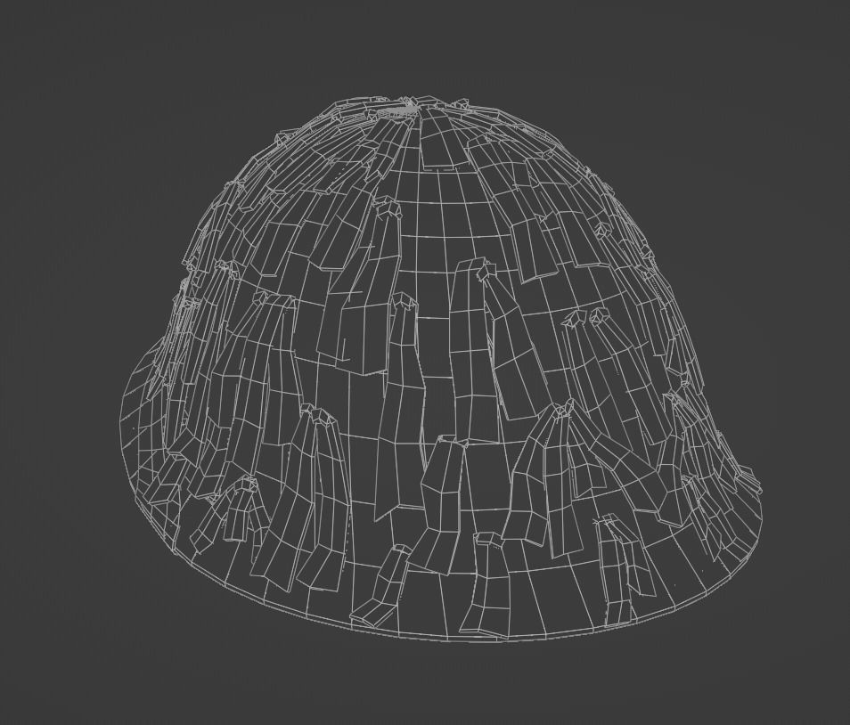 Mk III Turtle helmet with Camouflage Low-poly 3D model_5