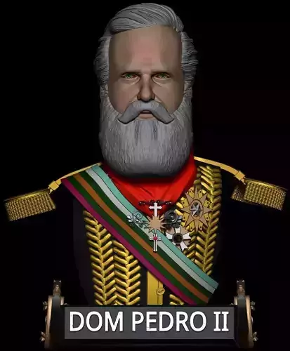 DOM PEDRO II BUST 3D print model