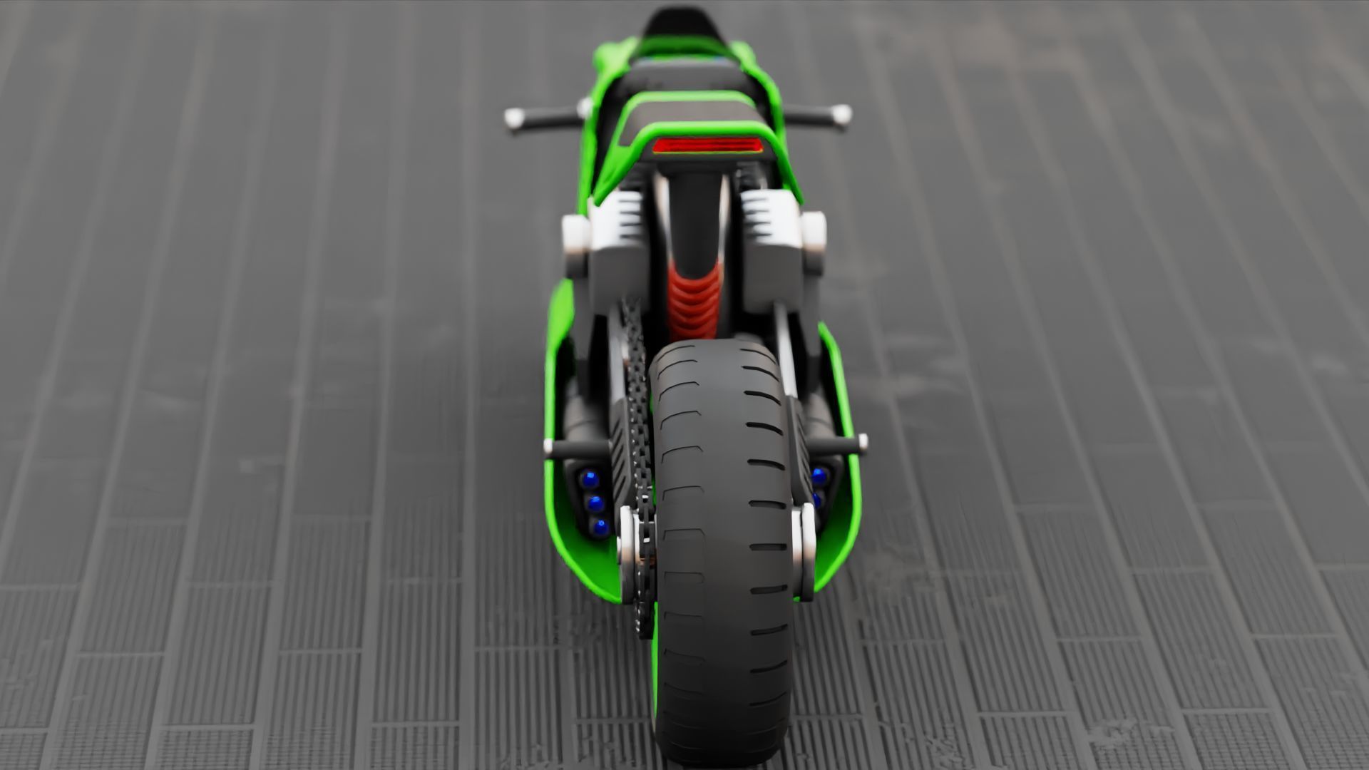 ELECTRIC MOTORCYCLE V400 rigged 3D model_10