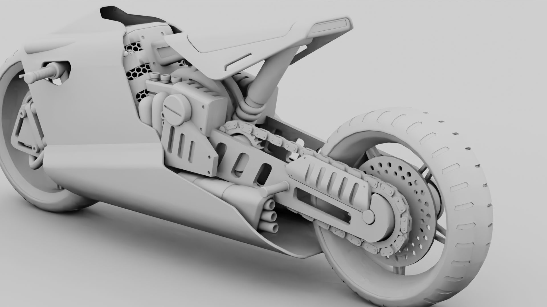 ELECTRIC MOTORCYCLE V400 rigged 3D model_30