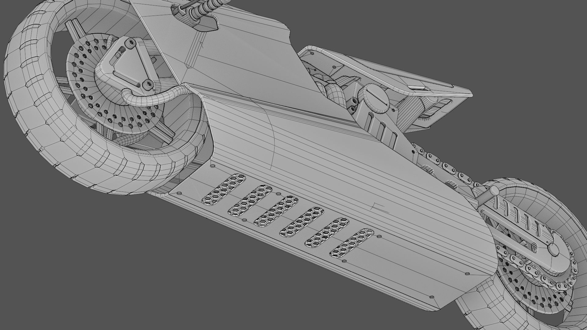 ELECTRIC MOTORCYCLE V400 rigged 3D model_36