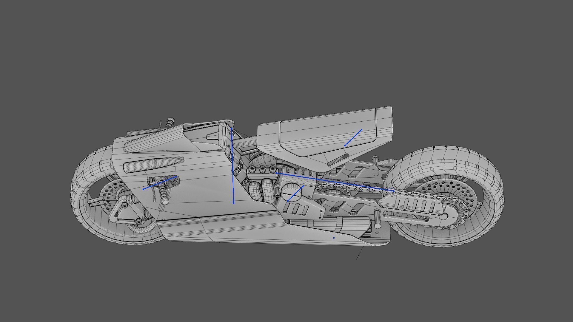 ELECTRIC MOTORCYCLE V400 rigged 3D model_39