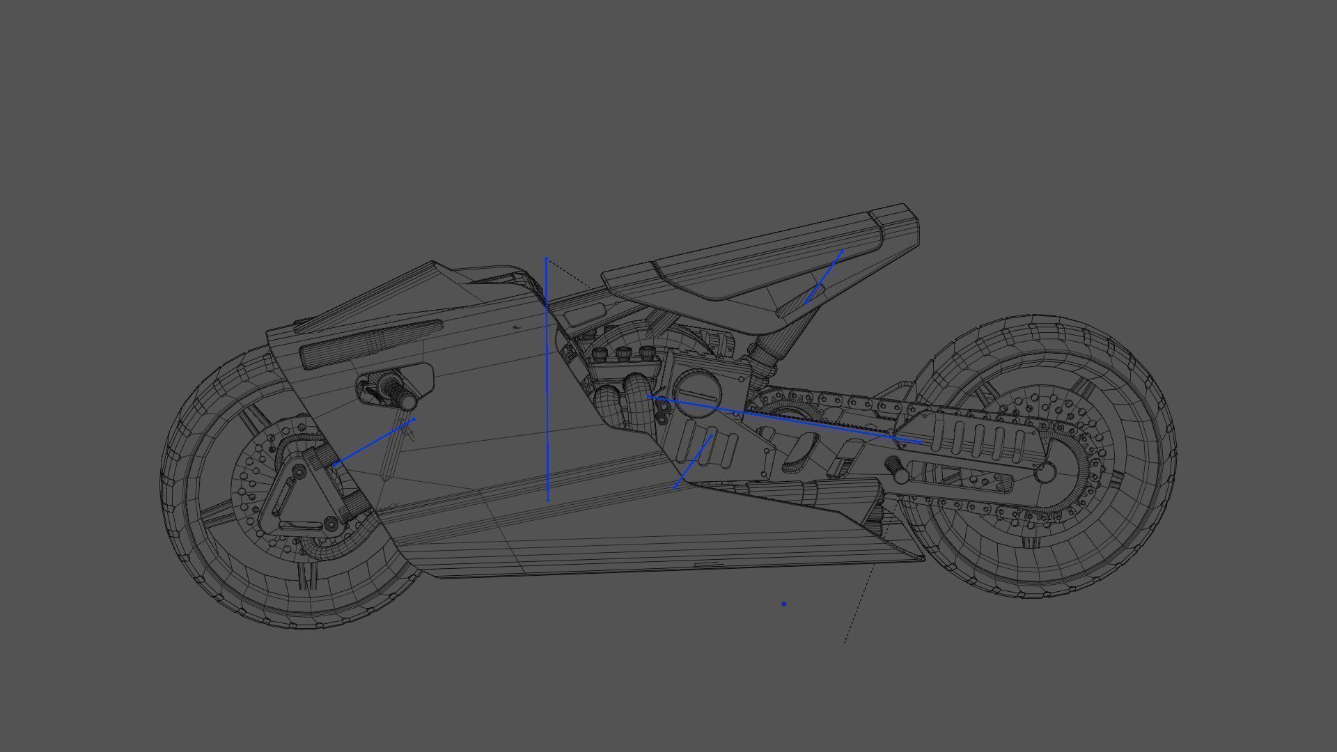 ELECTRIC MOTORCYCLE V400 rigged 3D model_38