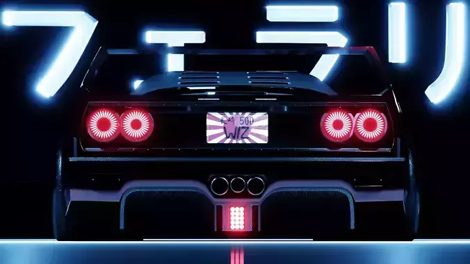 Ferrari F40 Free 3D model