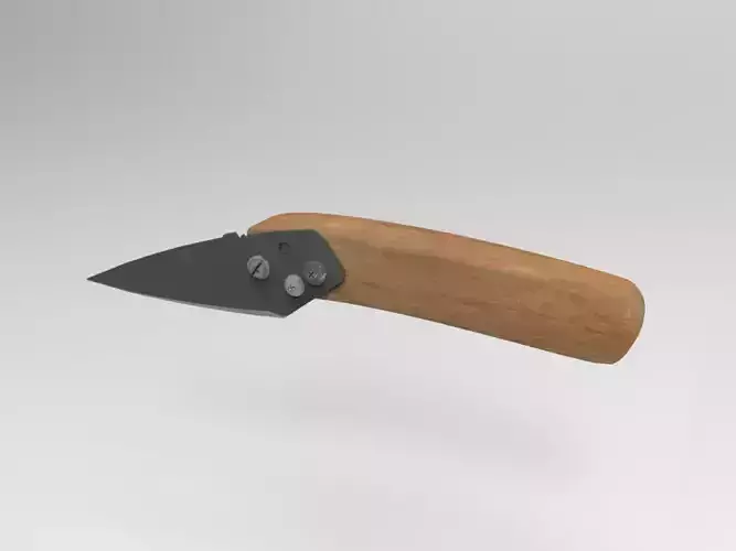 Knife wooden handle