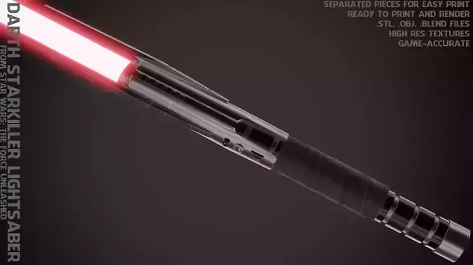 Darth Star Killer Lightsaber for Cosplay 3D print model