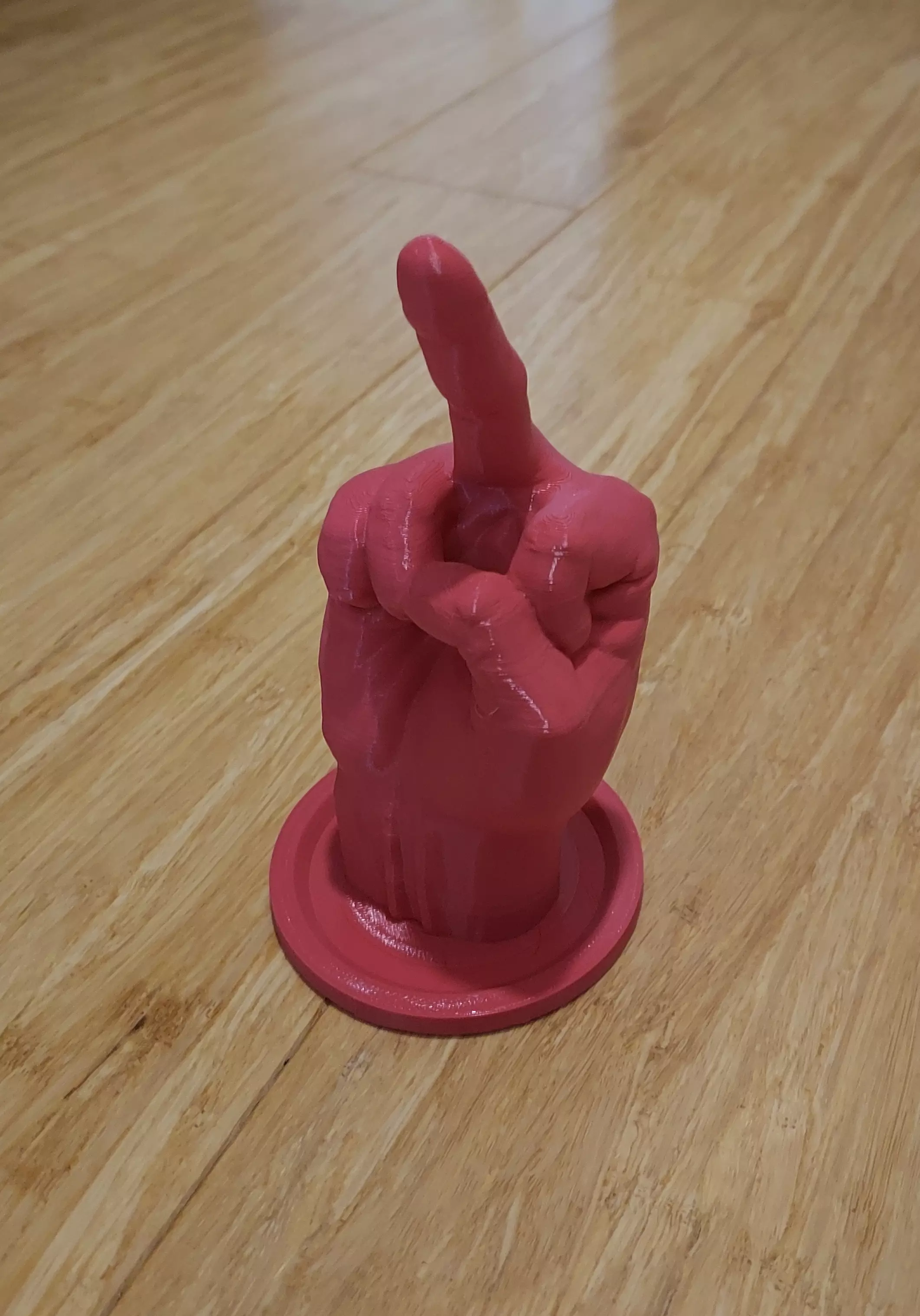 Middle Finger Sculpture - STL File 3D print model_0