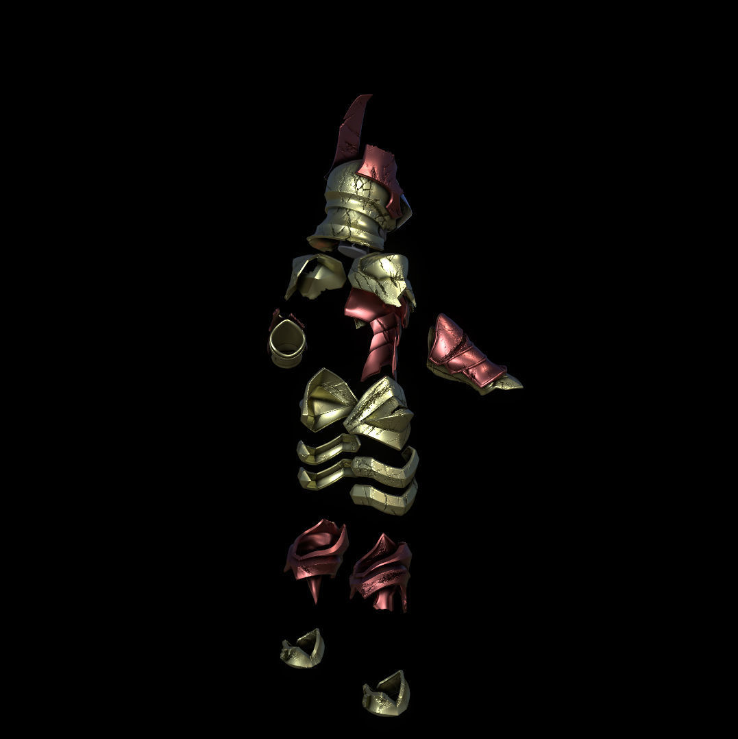 Kingdom Hearts Terra Broken Will Armor 3D print model_1