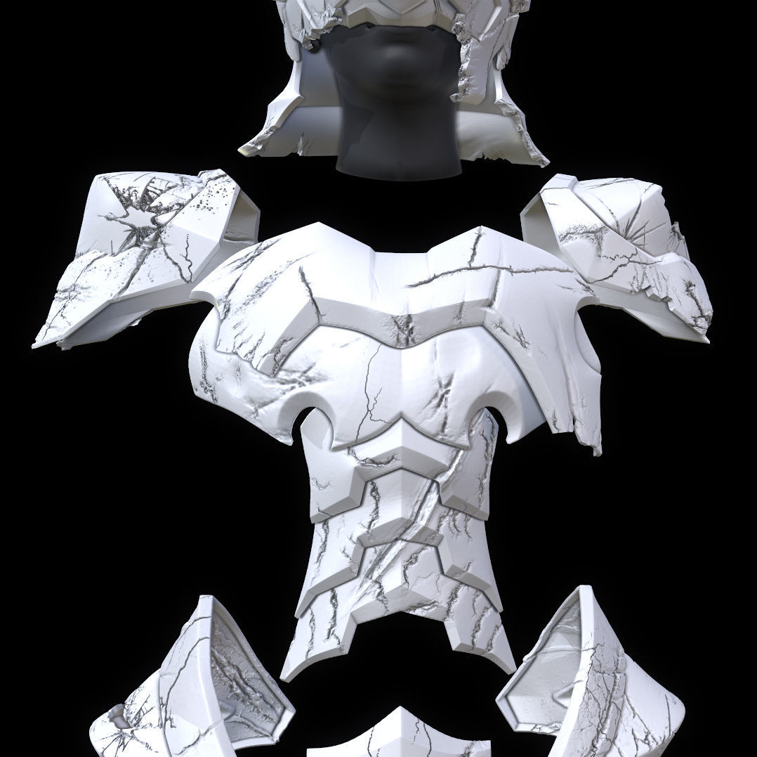 Kingdom Hearts Terra Broken Will Armor 3D print model_6