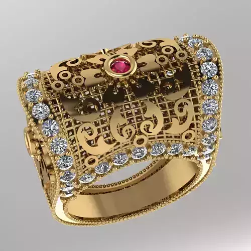 turkish ring for ladies  3D  print  Model