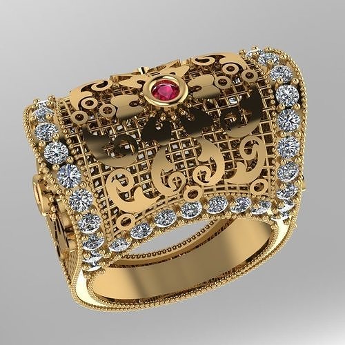turkish ring for ladies  3D  print  Model 3D print model