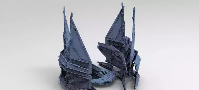 Sci-Fi Ocean Tech ship barrior Shield 3