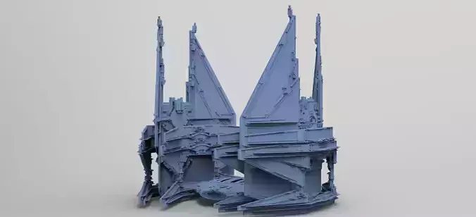 Sci-Fi Ocean Tech ship barrior Shield 4