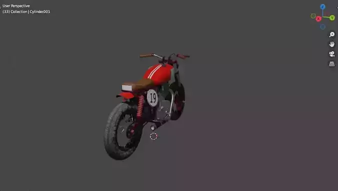 Yawa Bike Low Poly Bike