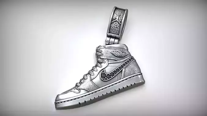 Air Jordan Bling Goat  Retro Nike Pendant 3D print model