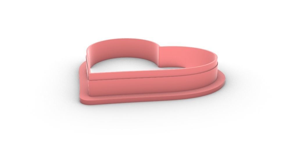 Heart Cookie Cutter  3D print model_1