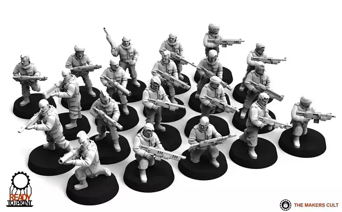 Penal Guard - Infantry Builder 3D print model